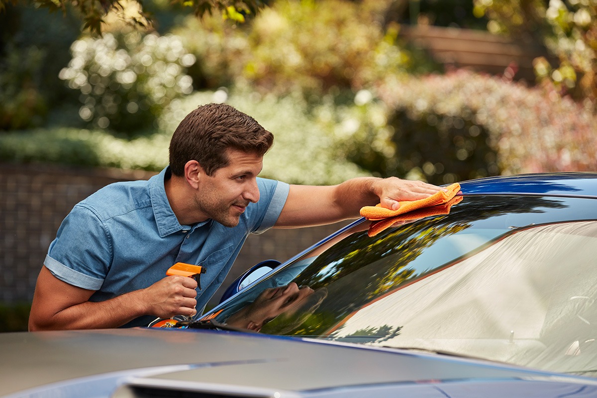 using windex on car paint